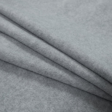 No-Pill Polyester Fleece - Heather Gray - Shropshire Collection