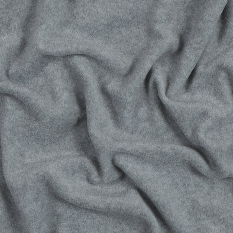 No-Pill Polyester Fleece - Heather Gray - Shropshire Collection