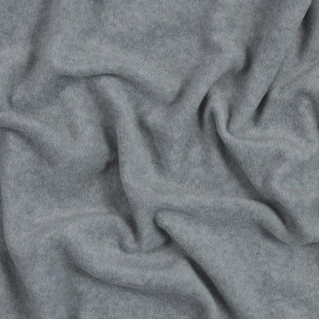 No-Pill Polyester Fleece - Heather Gray - Shropshire Collection
