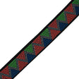 Italian Multicolor Elastic with Chevron Gems - 1.5"