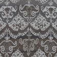 Gray Tribal Damask Wool Woven