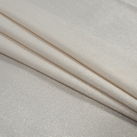 Brittani Metallic Gold and Off-White Stretch Two-Tone Satin