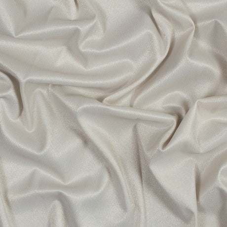 Brittani Metallic Gold and Off-White Stretch Two-Tone Satin