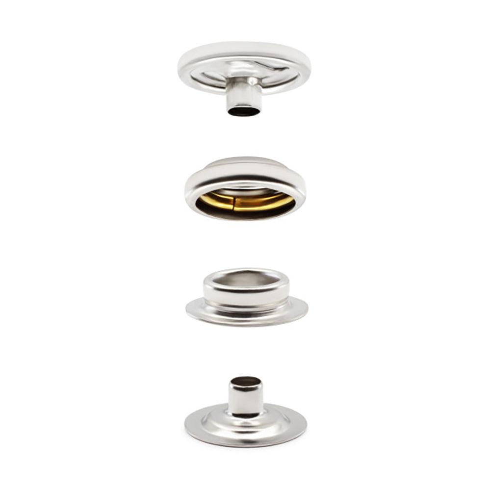 Dritz Heavy Duty Snap Fastener Kit with Tools - Nickel - 7 Sets