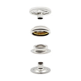 Dritz Heavy Duty Snap Fastener Kit with Tools - Nickel - 7 Sets