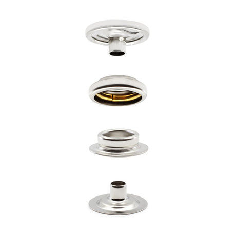 Dritz Heavy Duty Snap Fastener Kit with Tools - Nickel - 7 Sets