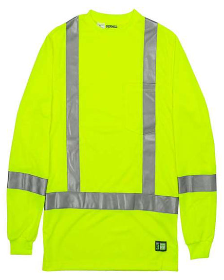 Berne Apparel Men's Tall Hi-Vis Class 3 Performance T-Shirt