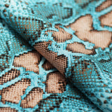 Snake Skin Polyester Spandex Fabric - Assorted Colors, Animal Snake Print, 58/60" Width (1 Yard)