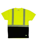 Berne Apparel Men's Hi-Vis Class 2 Color Blocked Pocket T-Shirt