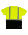Berne Apparel Men's Hi-Vis Class 2 Color Blocked Pocket T-Shirt