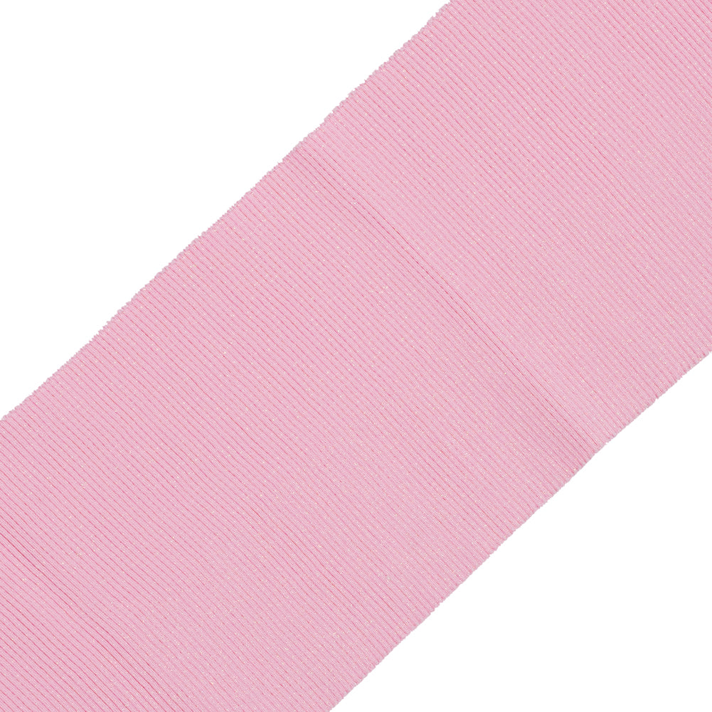 Baby Pink Sparkle Rib Knit Trim - 7" x 29"