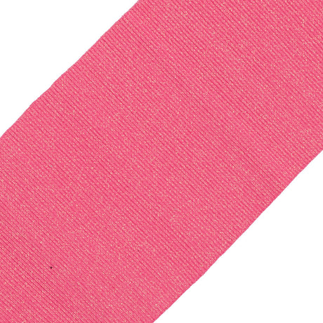 Hot Pink Sparkle Rib Knit Trim - 7" x 29"