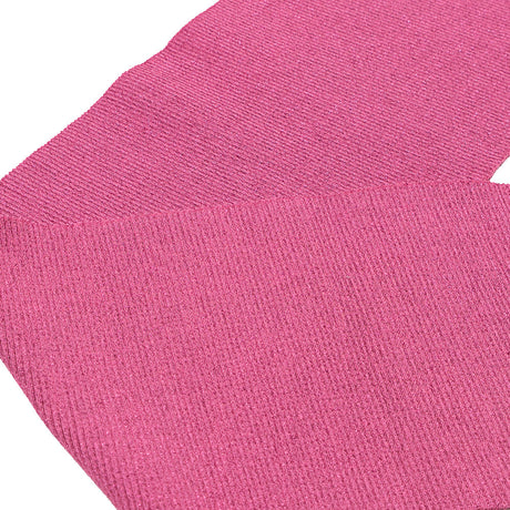 Fuchsia Sparkle Rib Knit Trim - 7" x 29"