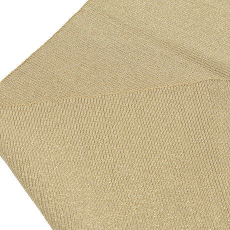 Vegas Gold Sparkle Rib Knit Trim - 7" x 29"