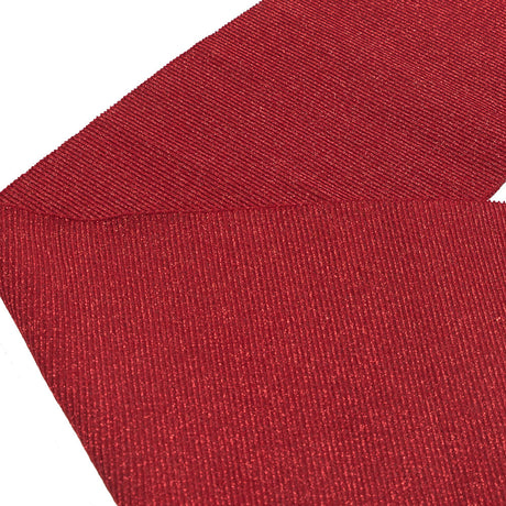 Scarlet Sparkle Rib Knit Trim - 7" x 29"