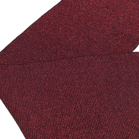Maroon Sparkle Rib Knit Trim - 7" x 29"