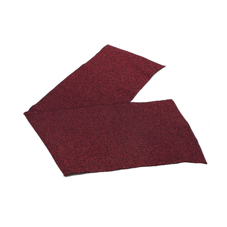 Maroon Sparkle Rib Knit Trim - 7" x 29"