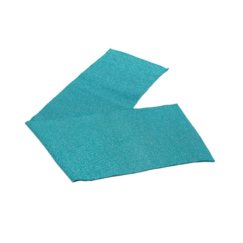 Shark Green Sparkle Rib Knit Trim - 7" x 29"