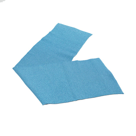 Victory Blue Sparkle Rib Knit Trim - 7" x 29"