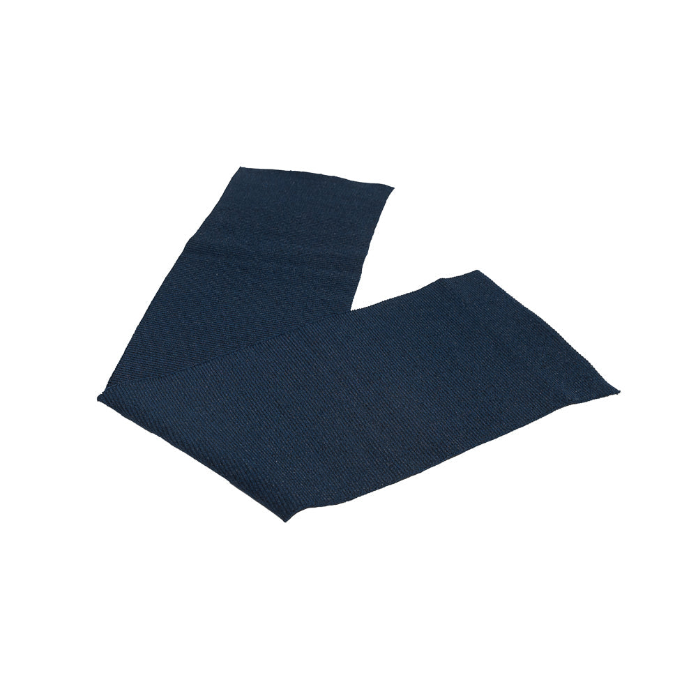 Navy Sparkle Rib Knit Trim - 7" x 29"