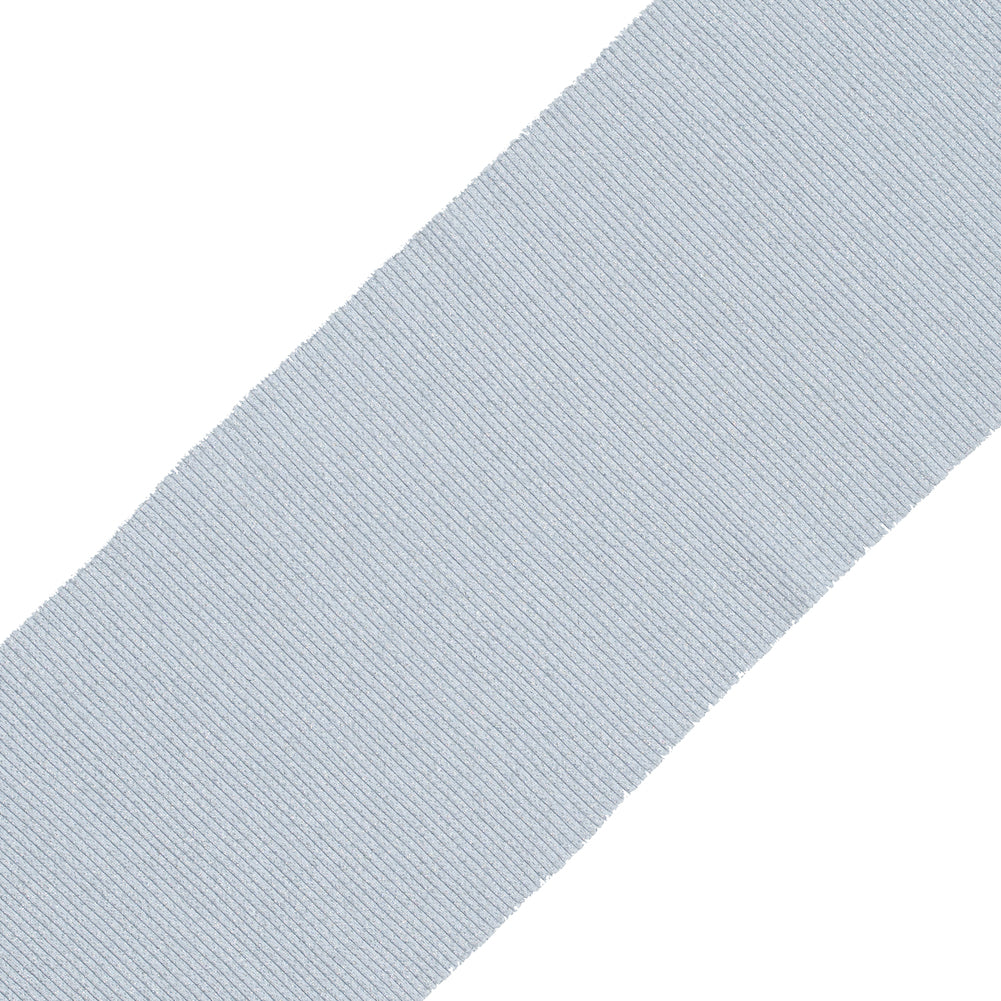 Silver Sparkle Rib Knit Trim - 7" x 29"