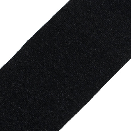 Black Sparkle Rib Knit Trim - 7" x 29"
