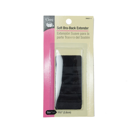 Dritz Black Soft Bra Back Extender - 1.5" x 6"
