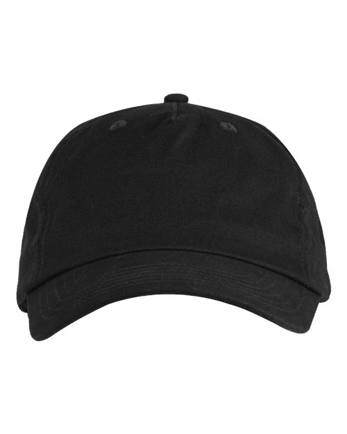 Big Accessories Brushed Twill Five-Panel Cap