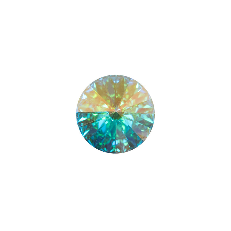 Swarovski Iridescent Crystal Shank Back Button - 18L/11.5mm