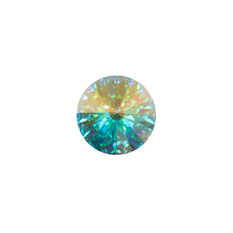Swarovski Iridescent Crystal Shank Back Button - 18L/11.5mm