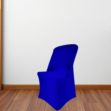 1 Piece Royal Blue Stretch Spandex Chair Cover for Lifetime Folding Chair