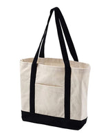 BAGedge Canvas Tote with External Pocket
