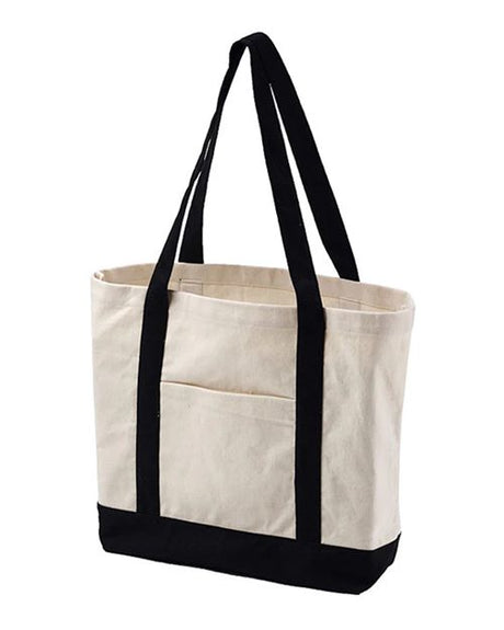 BAGedge Canvas Tote with External Pocket