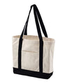 BAGedge Canvas Tote with External Pocket