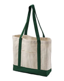 BAGedge Canvas Tote with External Pocket