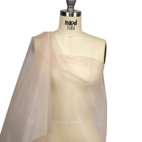 Stiff Polyester Organdy - Mushroom - Rhiannon Collection