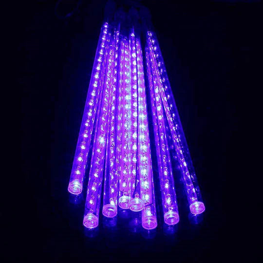 8 Tubes Snowfall Lights – 50cm, Purple