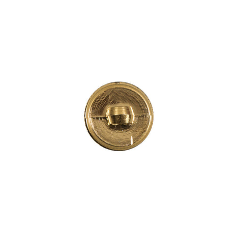 Italian Gold Plated Bevel-Cut Button - 18L/11.5mm