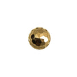 Italian Gold Plated Bevel-Cut Button - 18L/11.5mm
