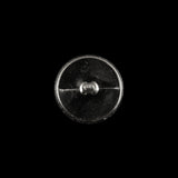 Italian Silver Textured Shank Back Button - 24L/15mm