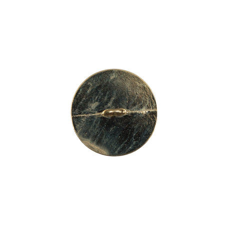 Italian Black and Gold Metal Crest Shank Back Button - 24L/15mm