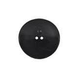 Italian Black Concaved Plastic 2-Hole - 36L/23mm