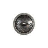 Italian Old Silver Military Shank Back Button - 32L/20mm