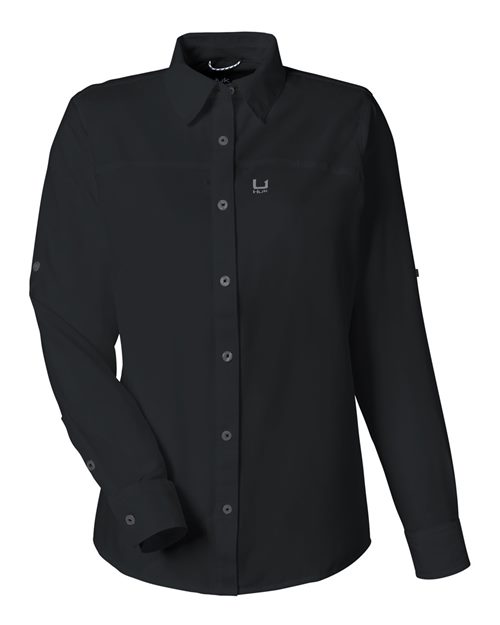 HUK Women's Tide Point Long Sleeve Shirt