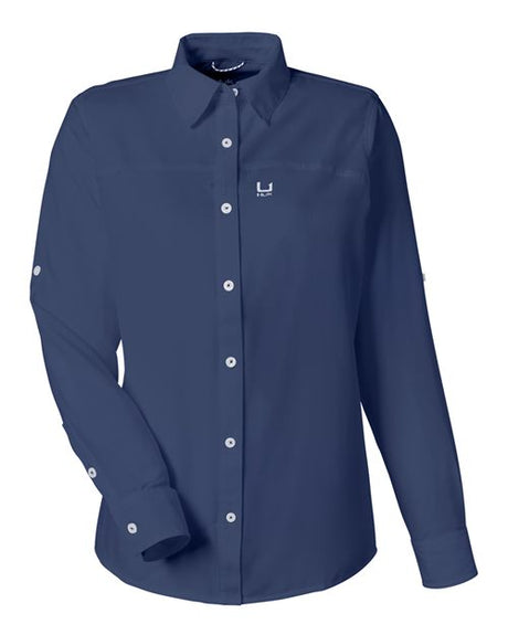 HUK Women's Tide Point Long Sleeve Shirt
