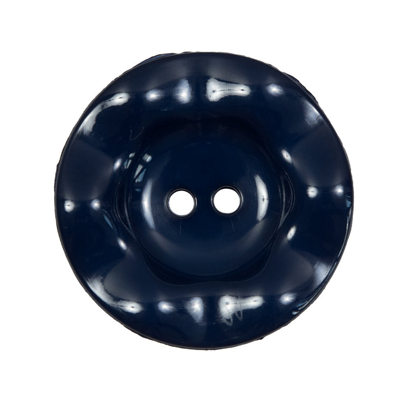 Italian Navy Wavy Plastic 2-Hole - 44L/28mm