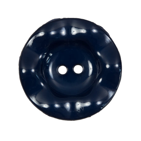 Italian Navy Wavy Plastic 2-Hole - 44L/28mm