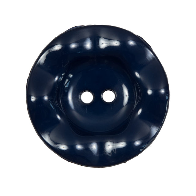 Italian Navy Wavy Plastic 2-Hole - 44L/28mm