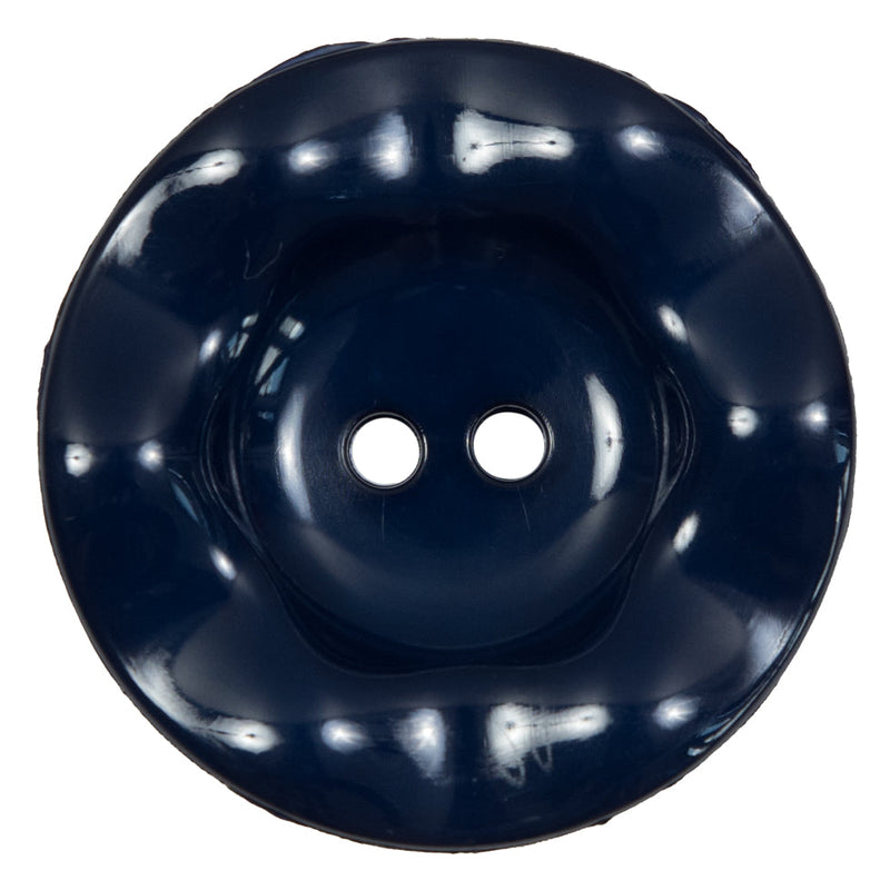 Italian Navy Wavy Plastic 2-Hole - 60L/38mm