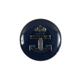 Italian Navy Anchor Shank Back Button - 36L/23mm